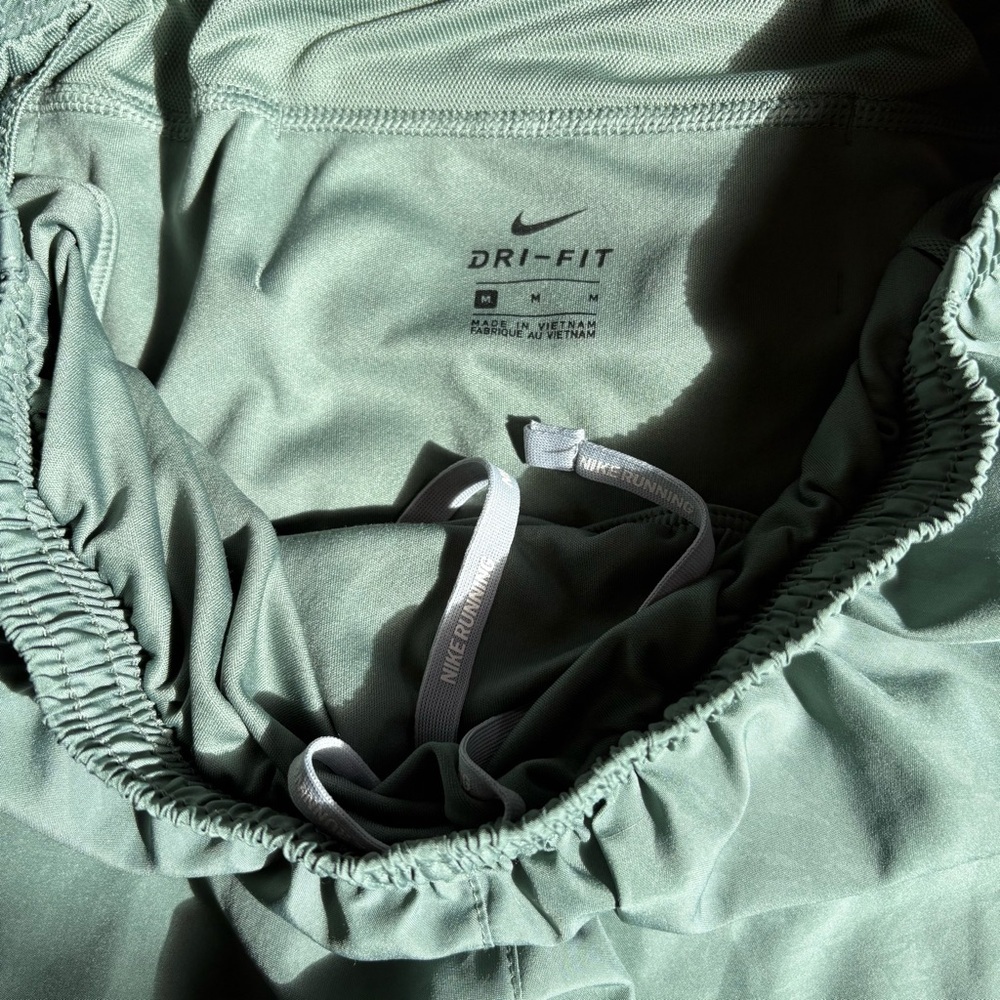 Nike Running Dri Fit Women’s Sage Green Athletic Shorts - Picture 5 of 9